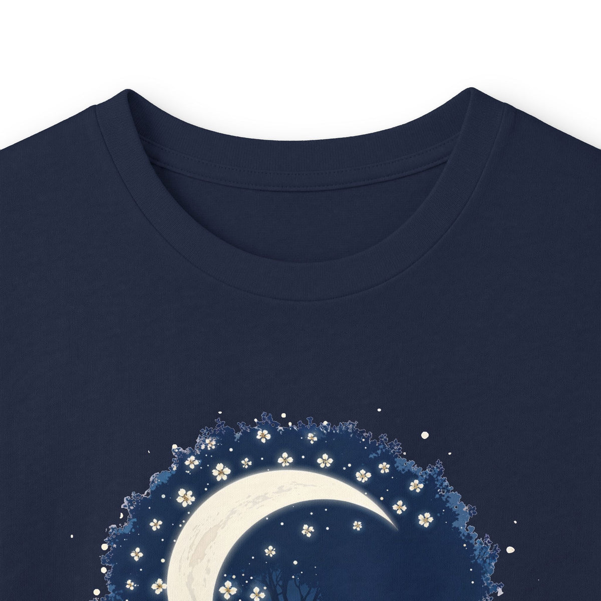 Navy | Nature's Rhythm Long Sleeve Tee, folded view