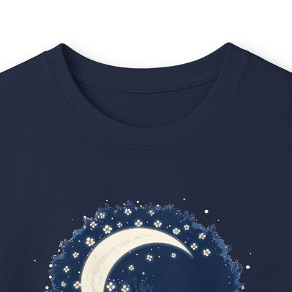 Navy | Nature's Rhythm Long Sleeve Tee, folded view