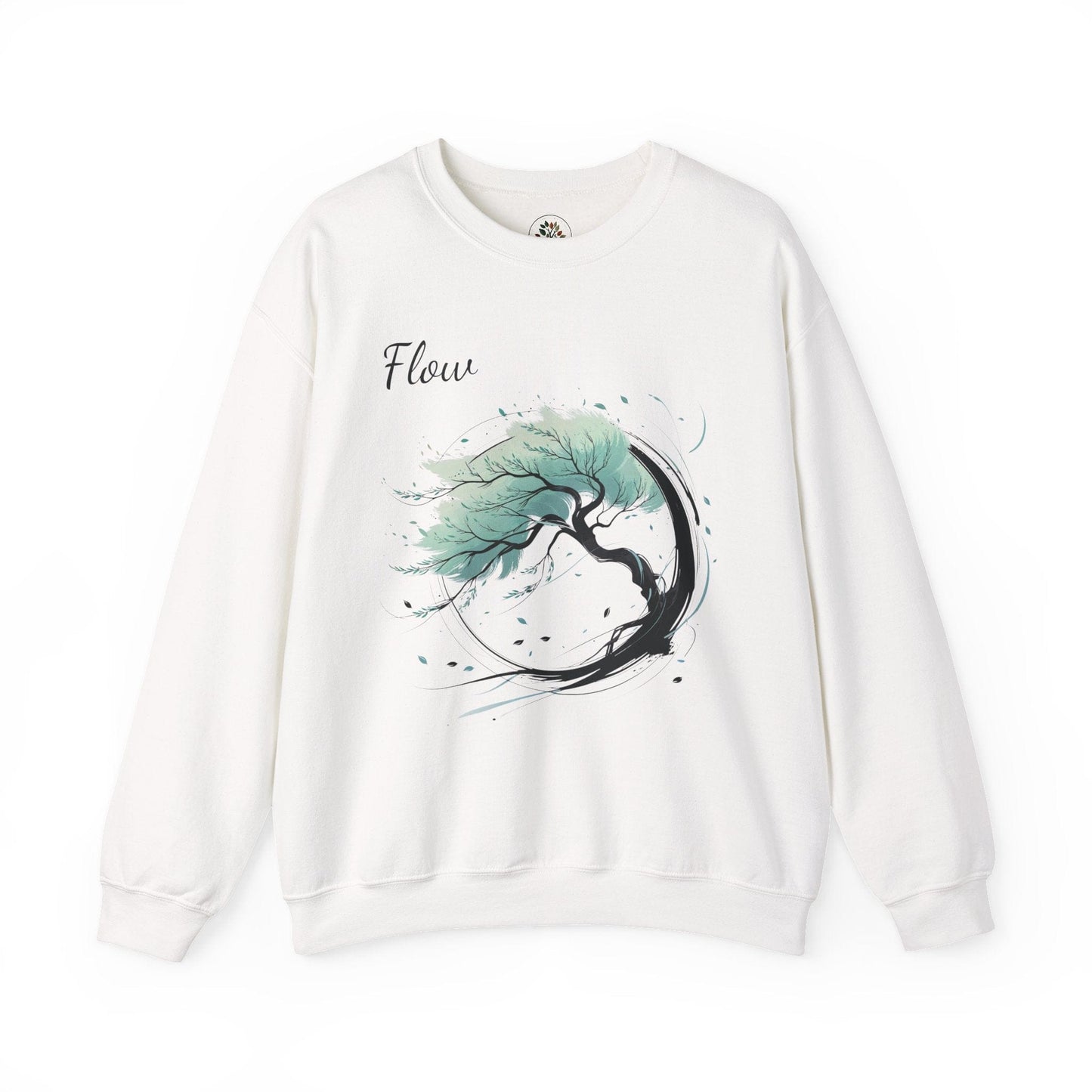 White | Flow Sweatshirt, front view