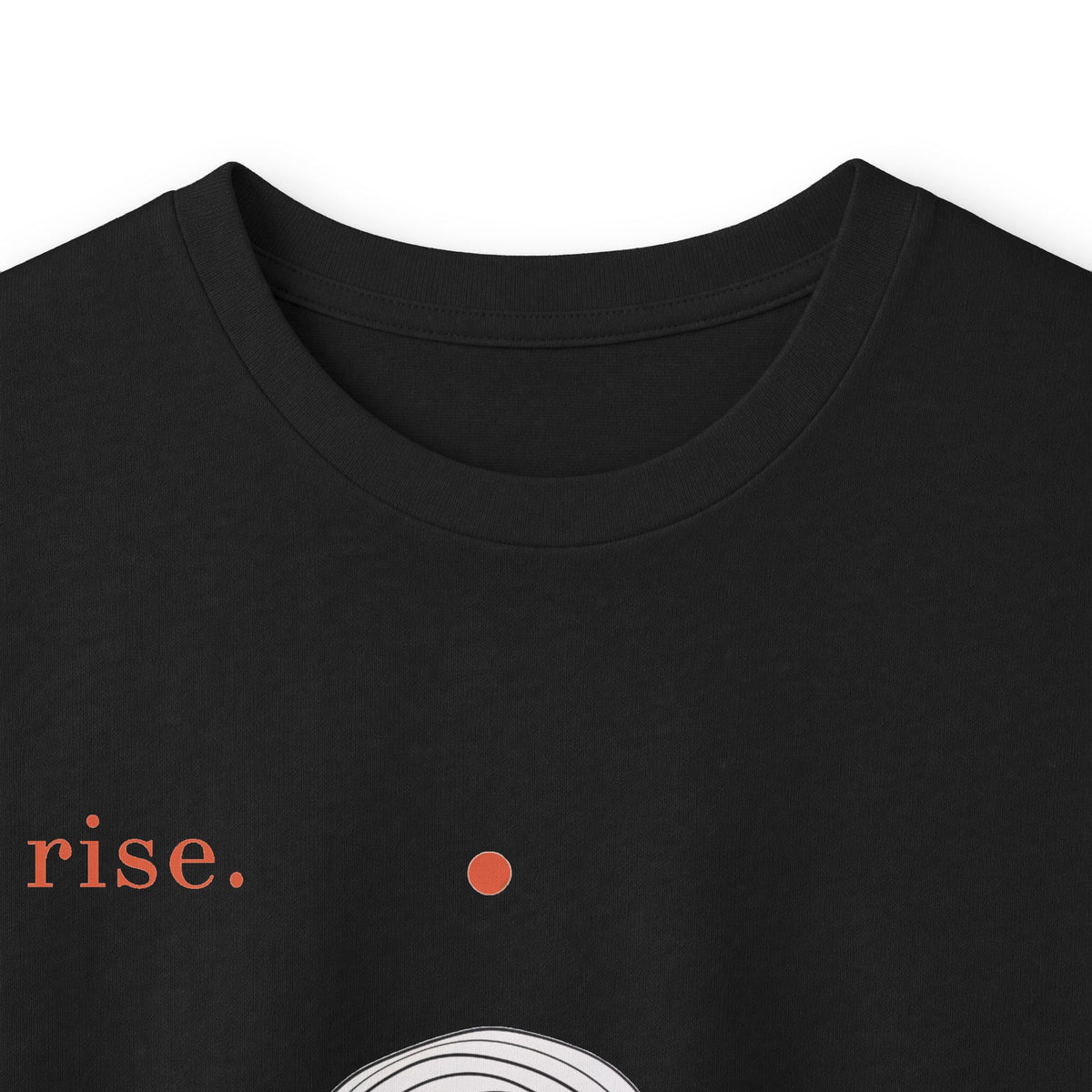 Black | Rise Long Sleeve Tee, folded view