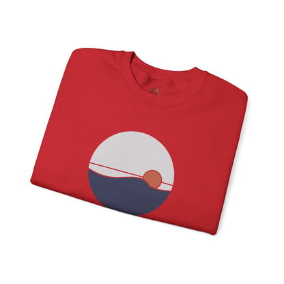 Red | Shore Sweatshirt, folded view