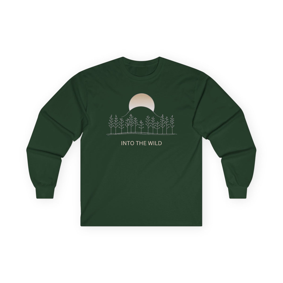 Forest Green | Into the Wild Long Sleeve, front view