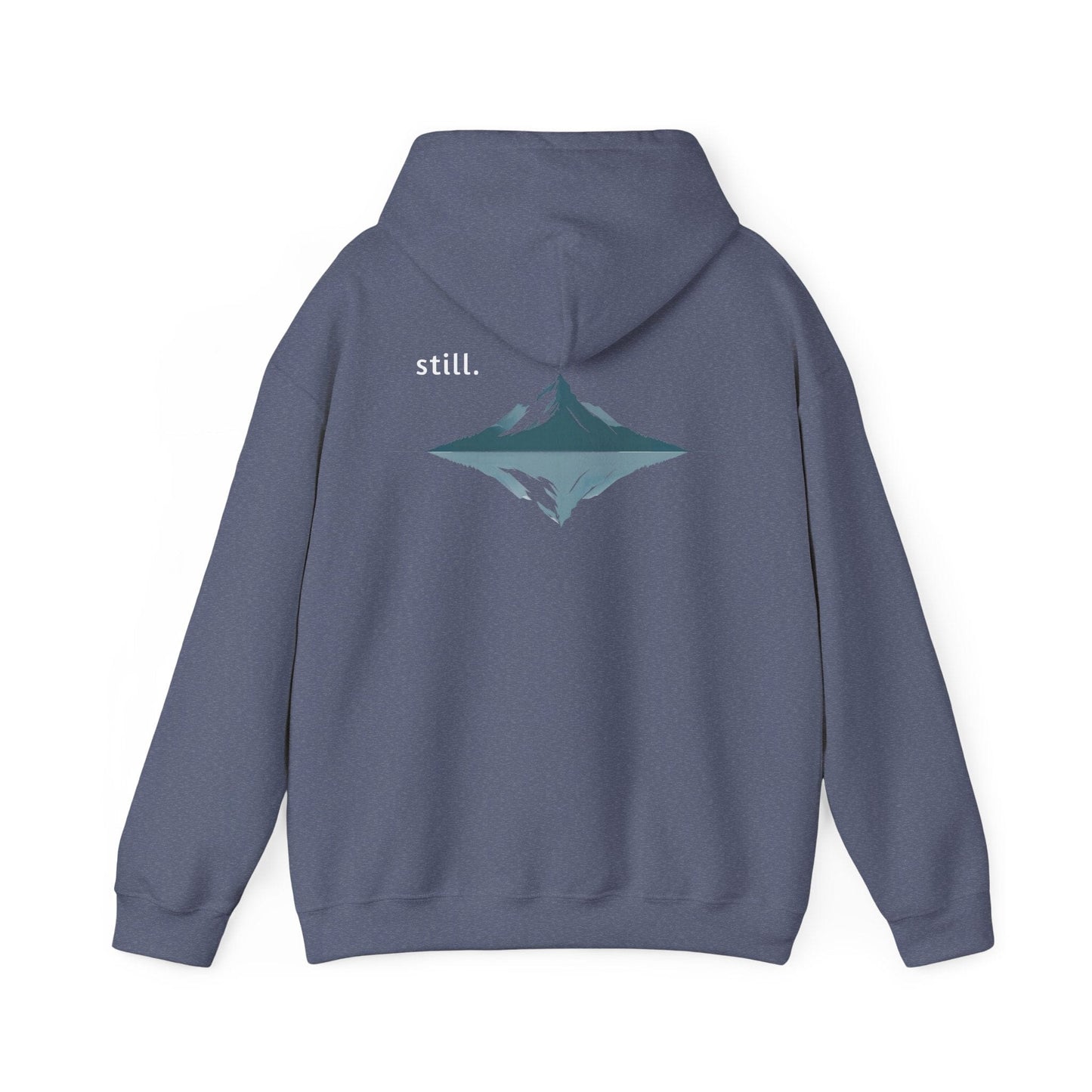 Heather Navy | Still Hoodie, front view