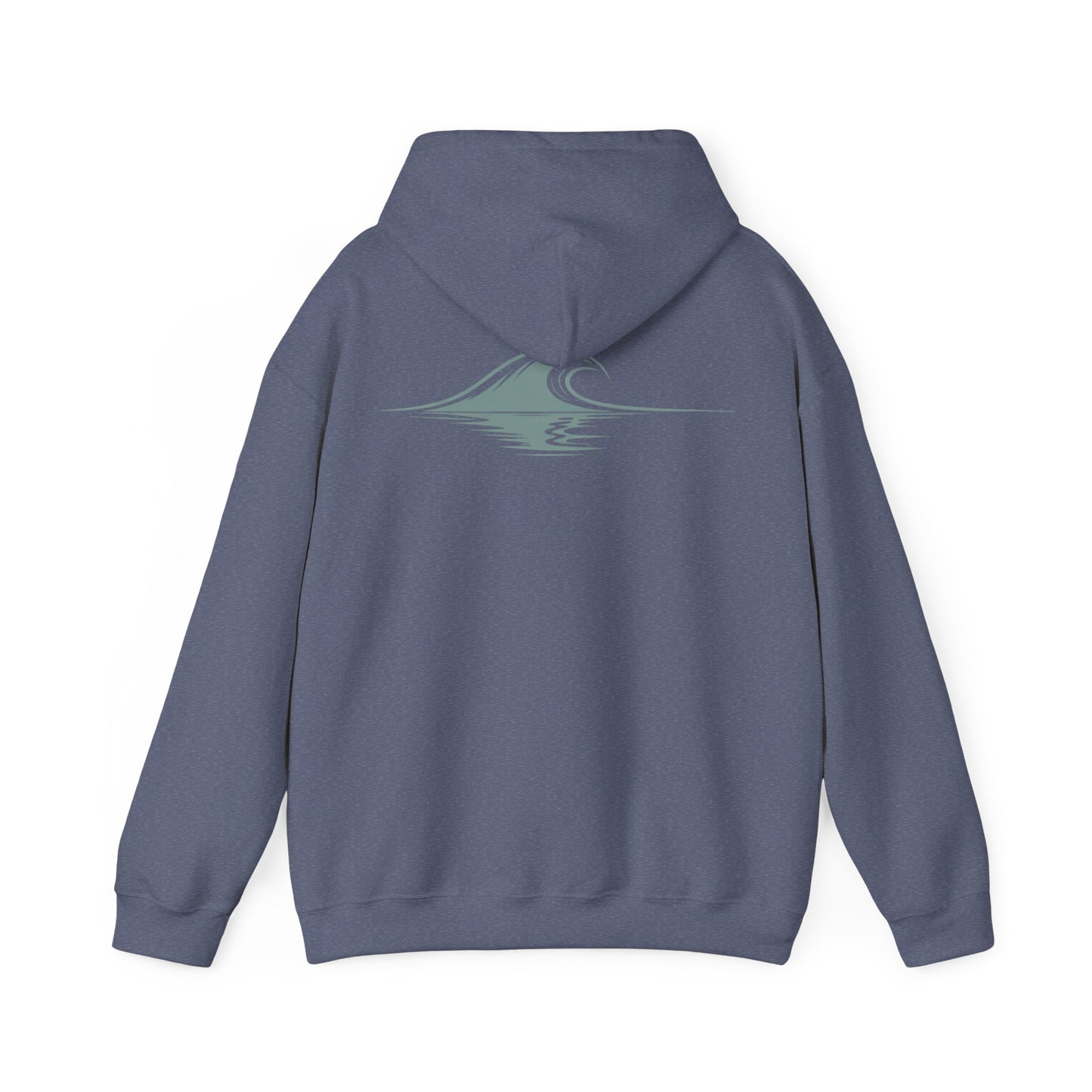 Heather Navy | Drifted Hoodie, back design view