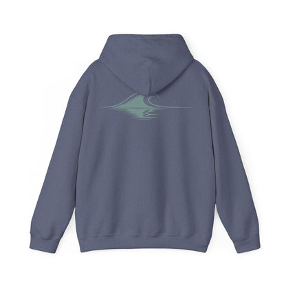 Heather Navy | Drifted Hoodie, back design view
