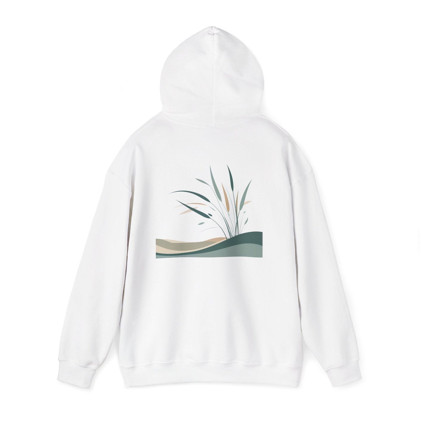White | Whispers in the Breeze Hoodie, back view 2