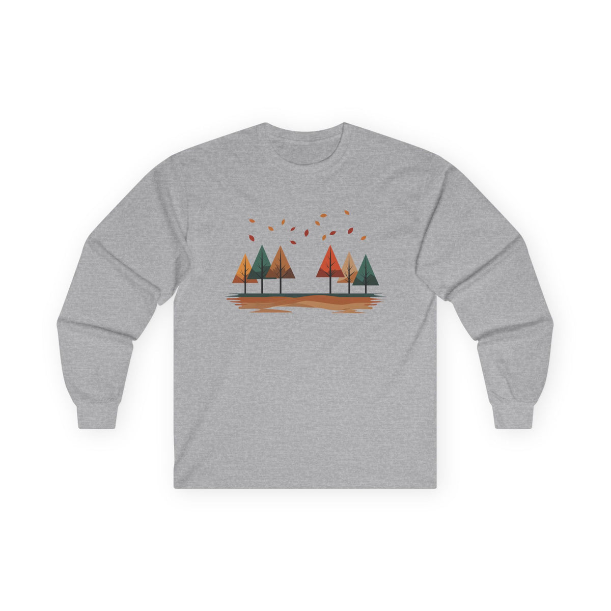 Sport Grey | Horizon Fall Long Sleeve Tee, front view