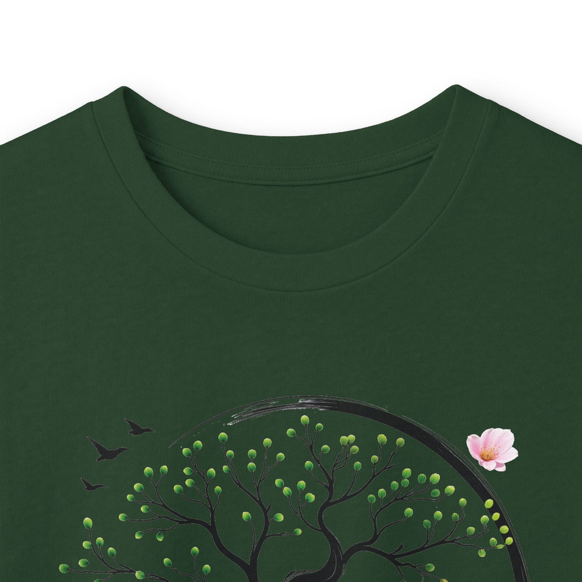 Forest Green | Unfolding Grace Long Sleeve Tee, folded view