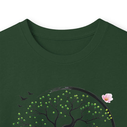 Forest Green | Unfolding Grace Long Sleeve Tee, folded view