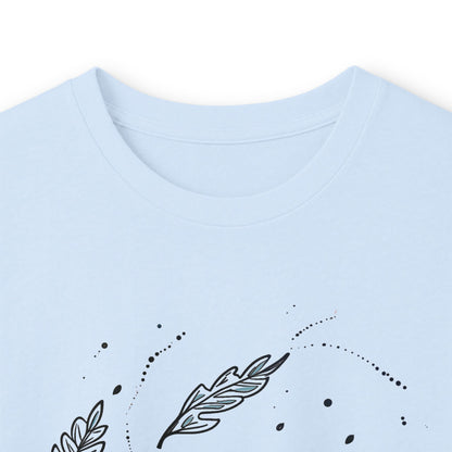 Light Blue | Autumn Drift Long Sleeve Tee, folded view