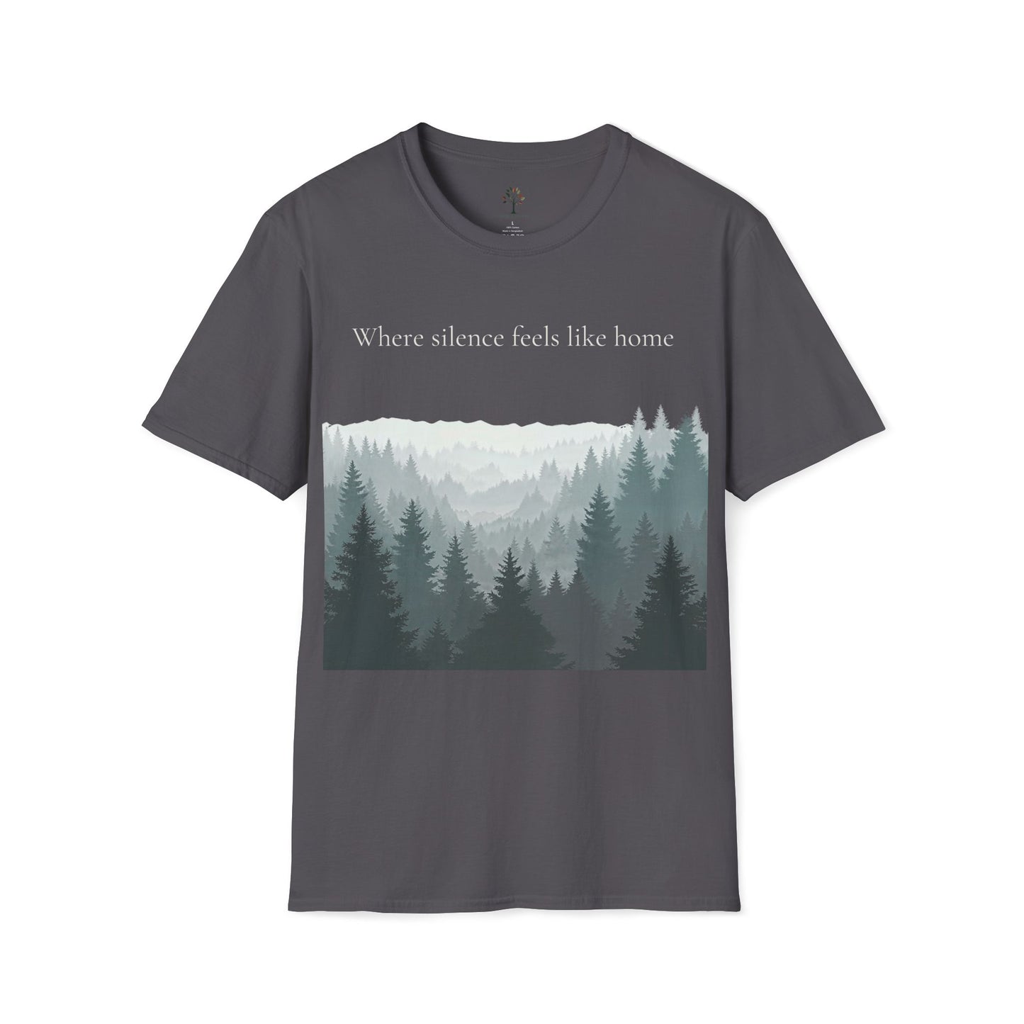 Charcoal | Where SIlence feels like home, front view