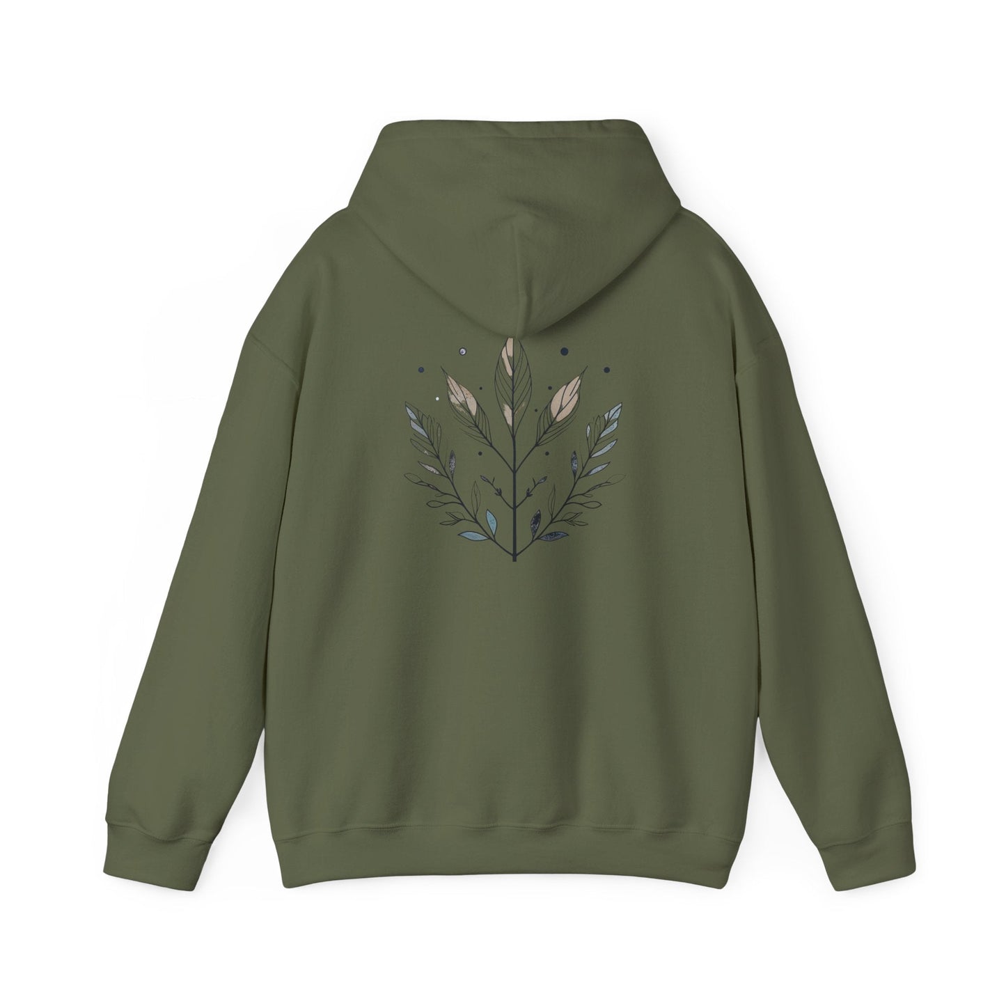 Military Green | Olive Grace Hoodie, back design view