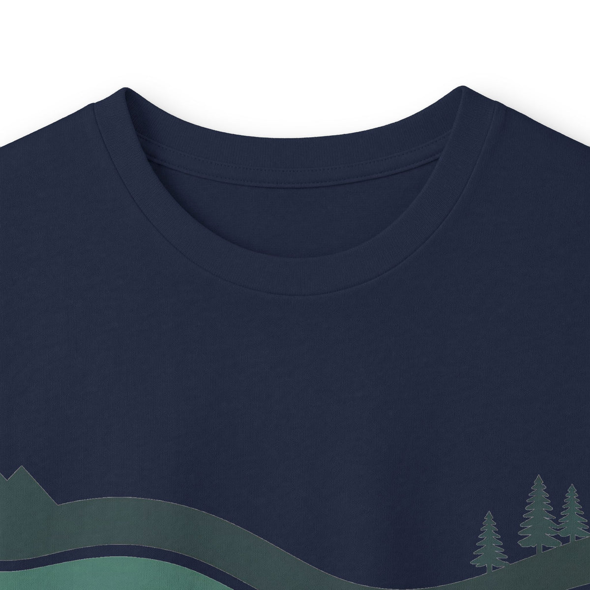 Navy | River Long Sleeve Tee, folded view
