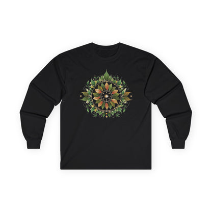 Black | Eclipse Garden Long Sleeve Tee, front view