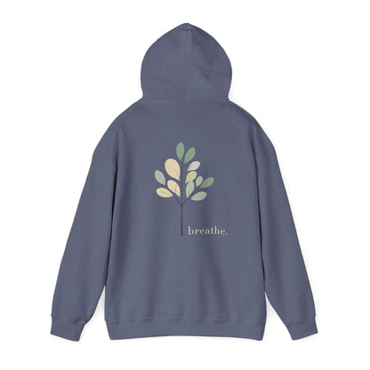 Heather Navy | Breathe Hoodie, back view 2
