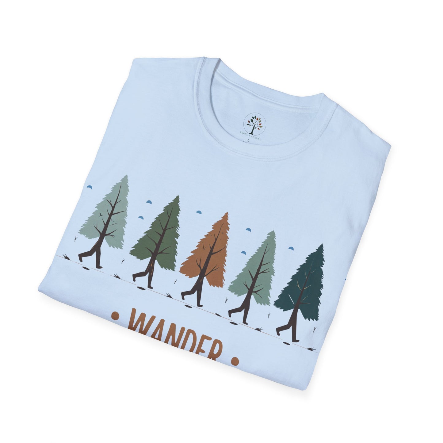 Light Blue | Wander with the Trees, folded view