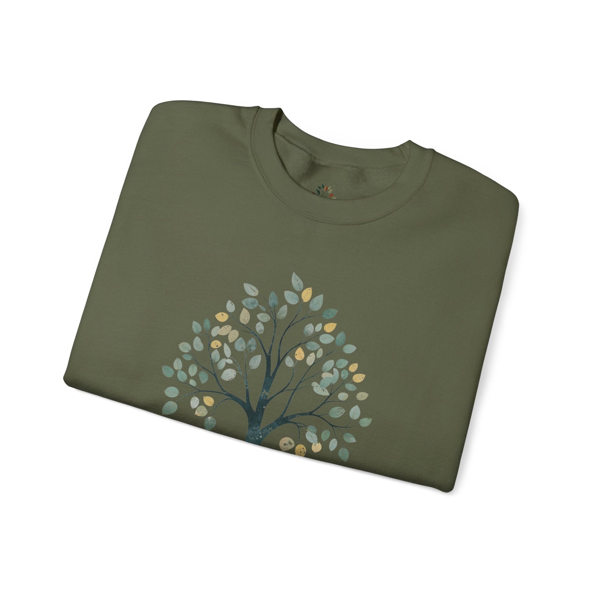 Military Green | The Story Tree Sweatshirt, folded view