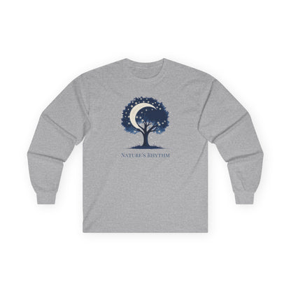 Sport Grey | Nature's Rhythm Long Sleeve Tee, front view
