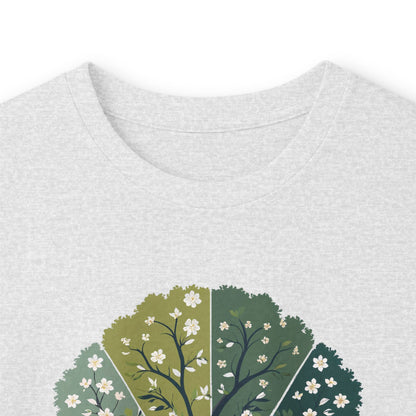 Ash | Circle of Season Long Sleeve Tee, folded view