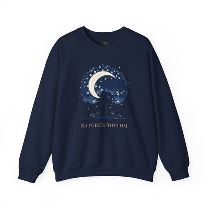 Navy | Nature`s Rhythm Sweatshirt, front view