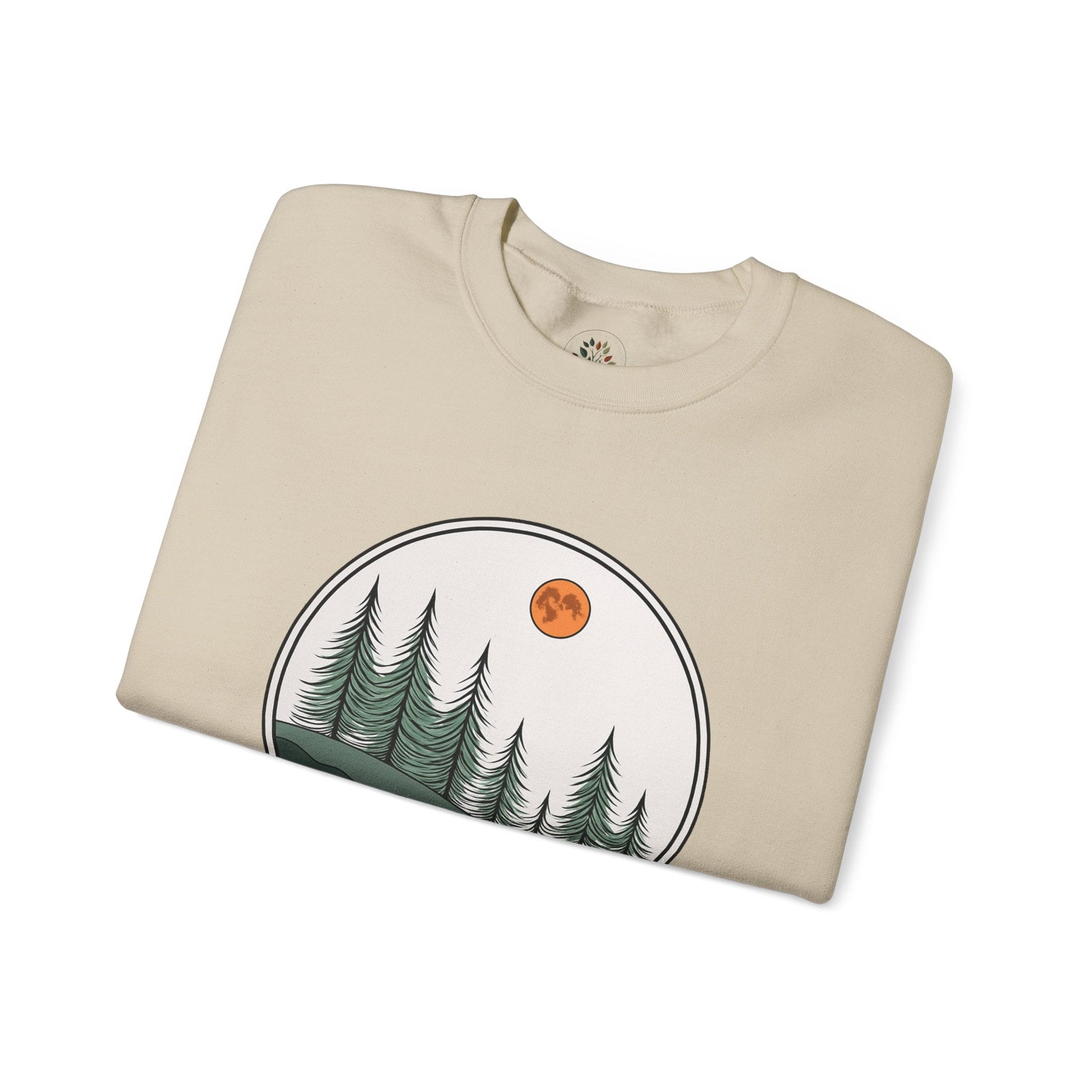 Sand | Moonlit Pines Sweatshirt, folded view