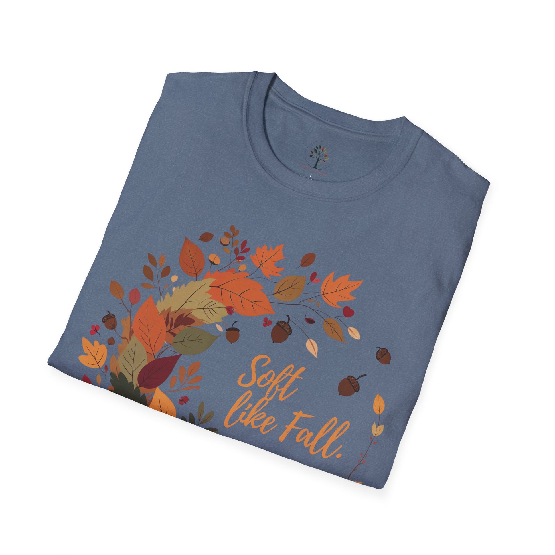 Heather Indigo | Soft Like Fall, folded view