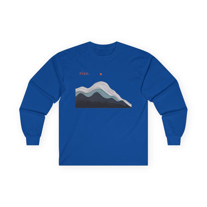 Royal | Rise Long Sleeve Tee, front view
