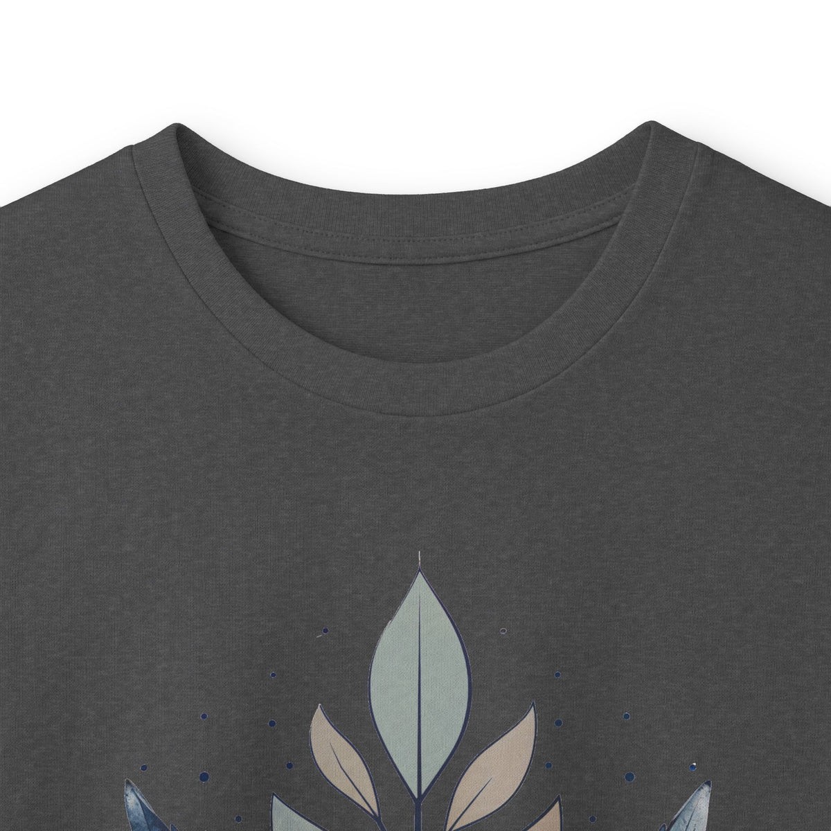 Dark Heather | Flourish Long Sleeve Tee, folded view