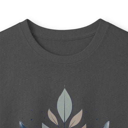 Dark Heather | Flourish Long Sleeve Tee, folded view