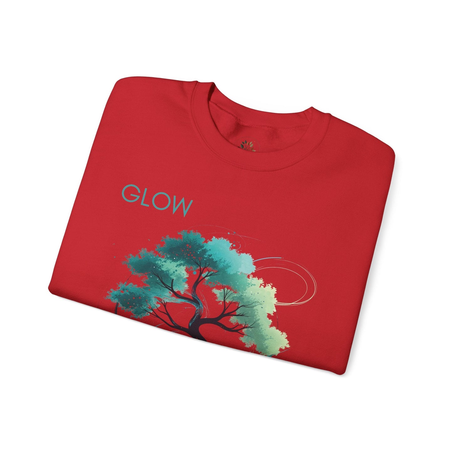 Red | Glow Sweatshirt, folded view