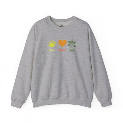 Sport Grey | Sun. Soul. Soil. Sweatshirt, front view