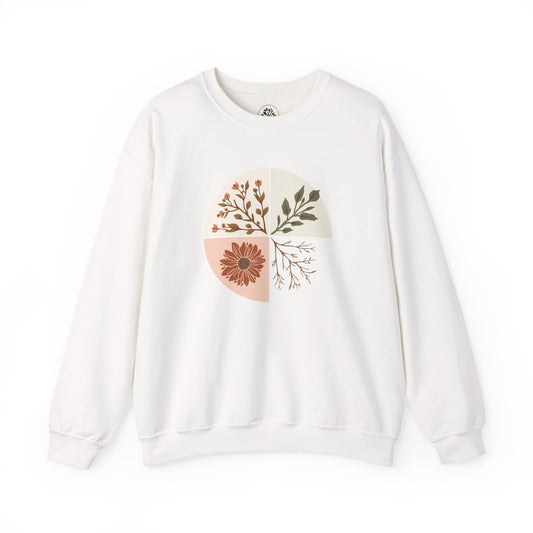 White | Turn Sweatshirt, front view