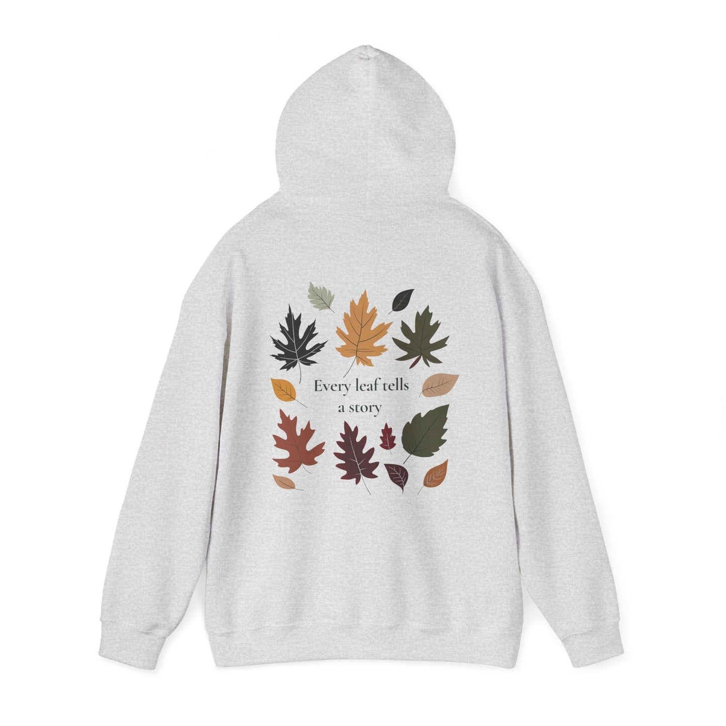 Ash | Every Leaf tells a STORY Hoodie, back view 2