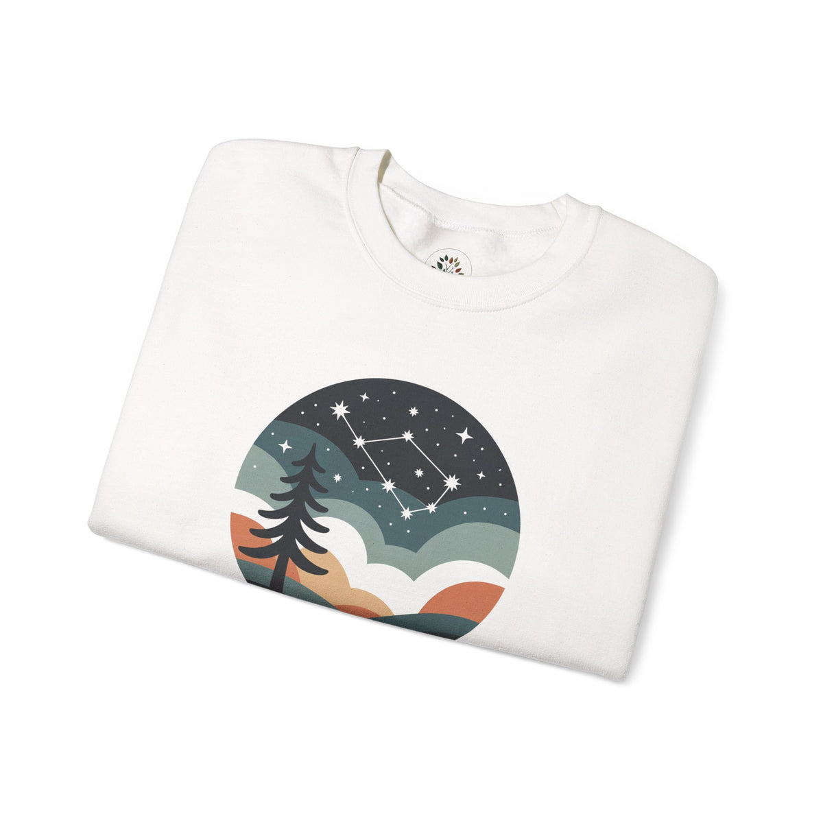 White | North Sweatshirt, folded view