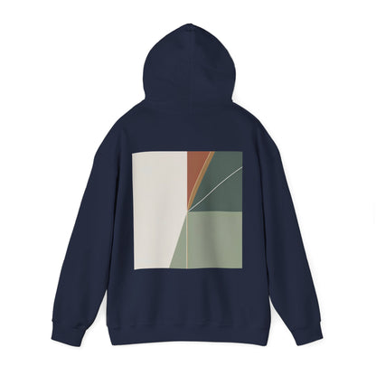 Navy | Divide Hoodie, back view 2