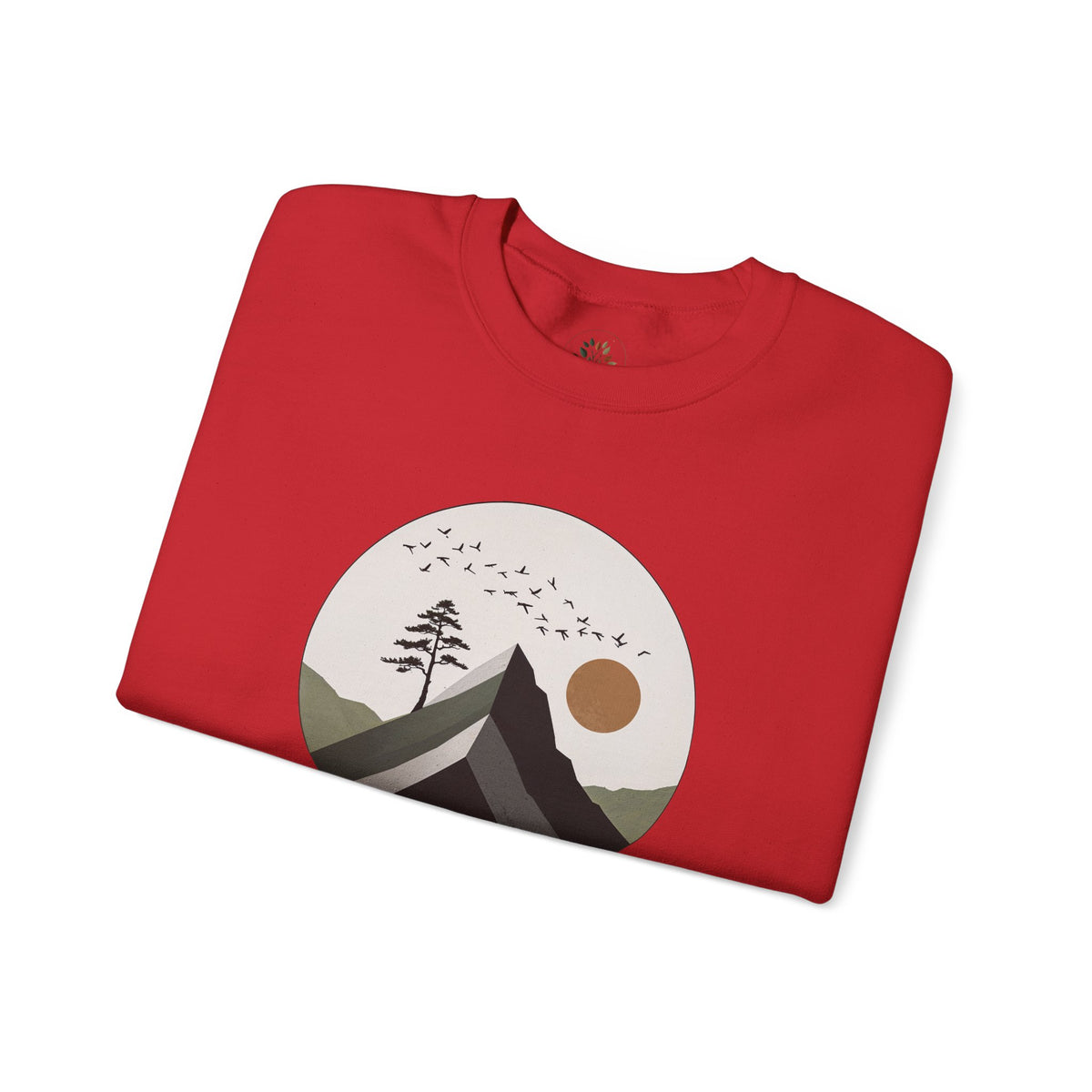 Red | Remain Sweatshirt, folded view