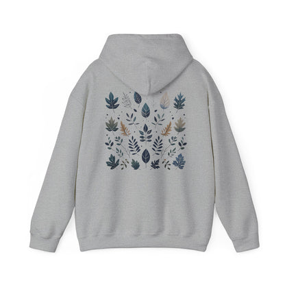 Sport Grey | Botanical Harmony Hoodie, back design view