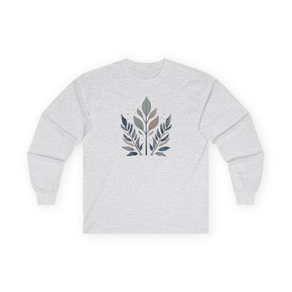 Ash | Flourish Long Sleeve Tee, front view