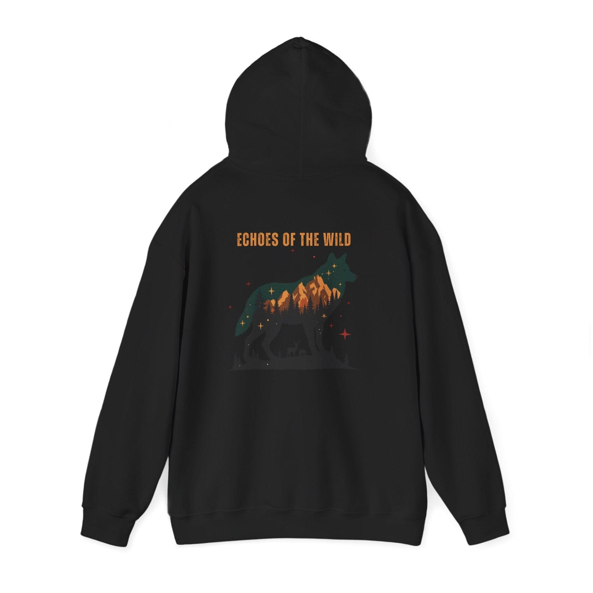 Black | Echoes of the WIld Hoodie, back view 2