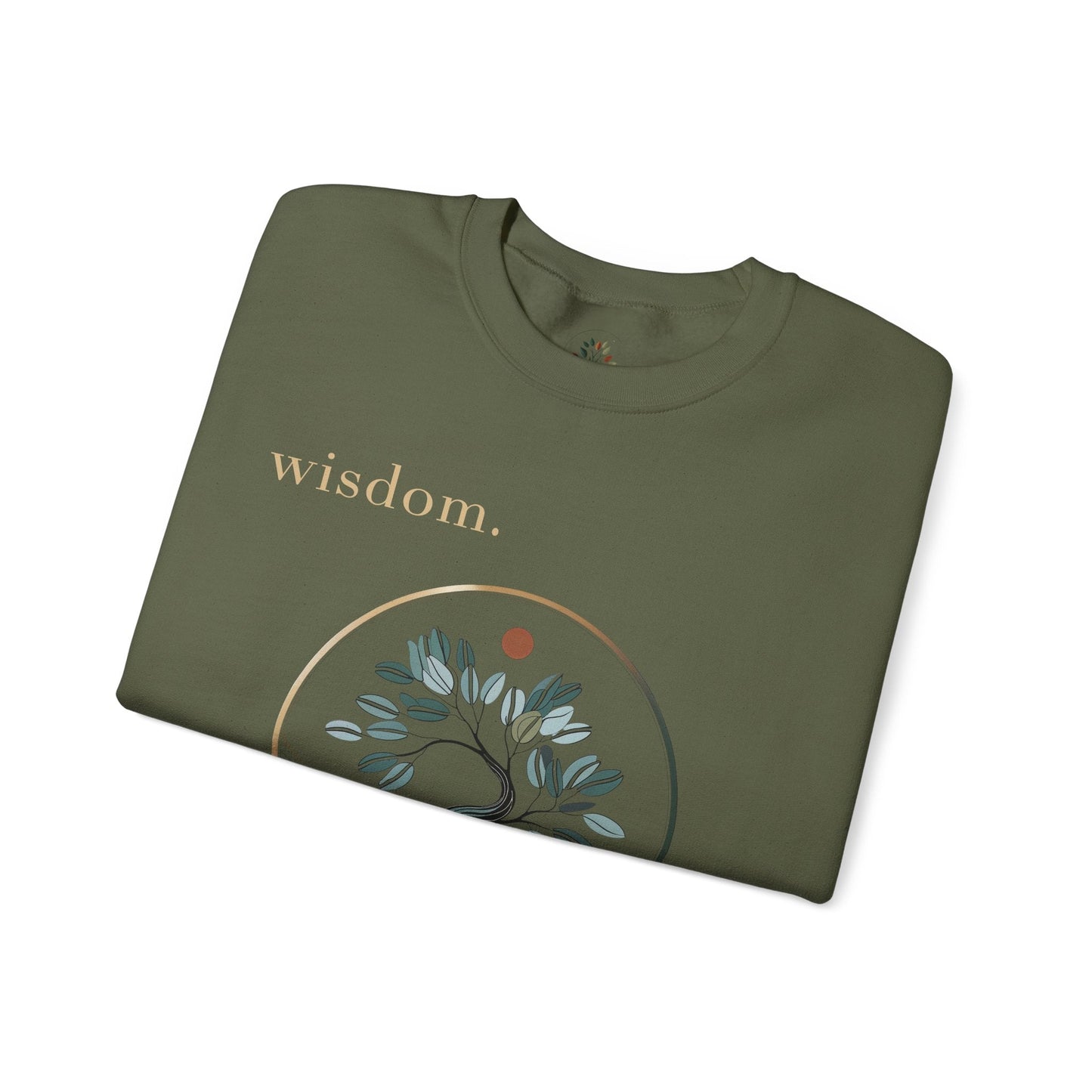 Military Green | Wisdom Sweatshirt, folded view