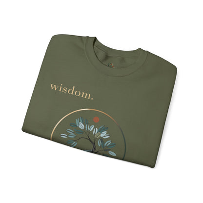 Military Green | Wisdom Sweatshirt, folded view