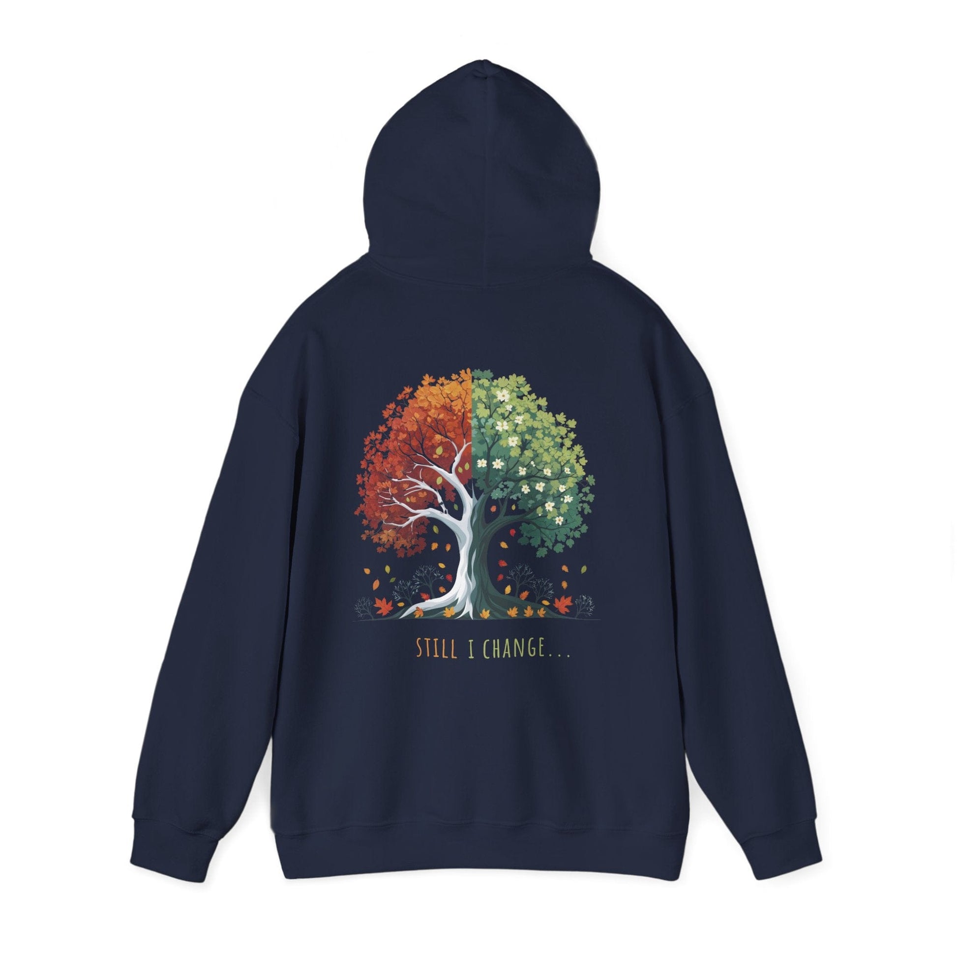 Navy | Still I Change Hoodie, back view 2