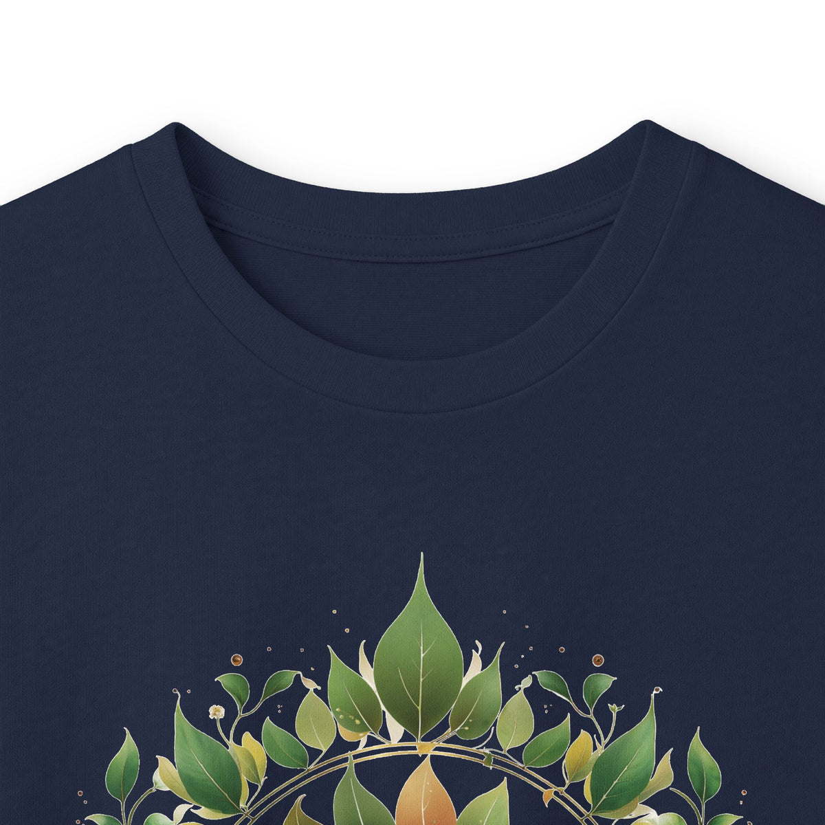 Navy | Eclipse Garden Long Sleeve Tee, folded view