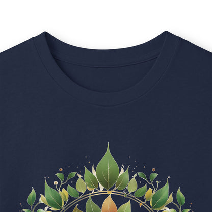 Navy | Eclipse Garden Long Sleeve Tee, folded view