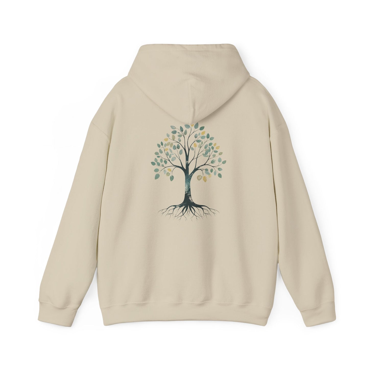 Sand | The Story Tree Hoodie, back design view