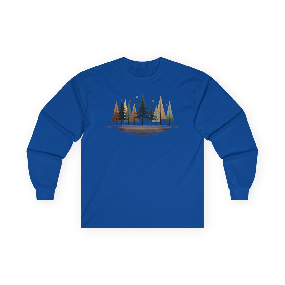 Royal | Forest Rhythm Long Sleeve Tee, front view