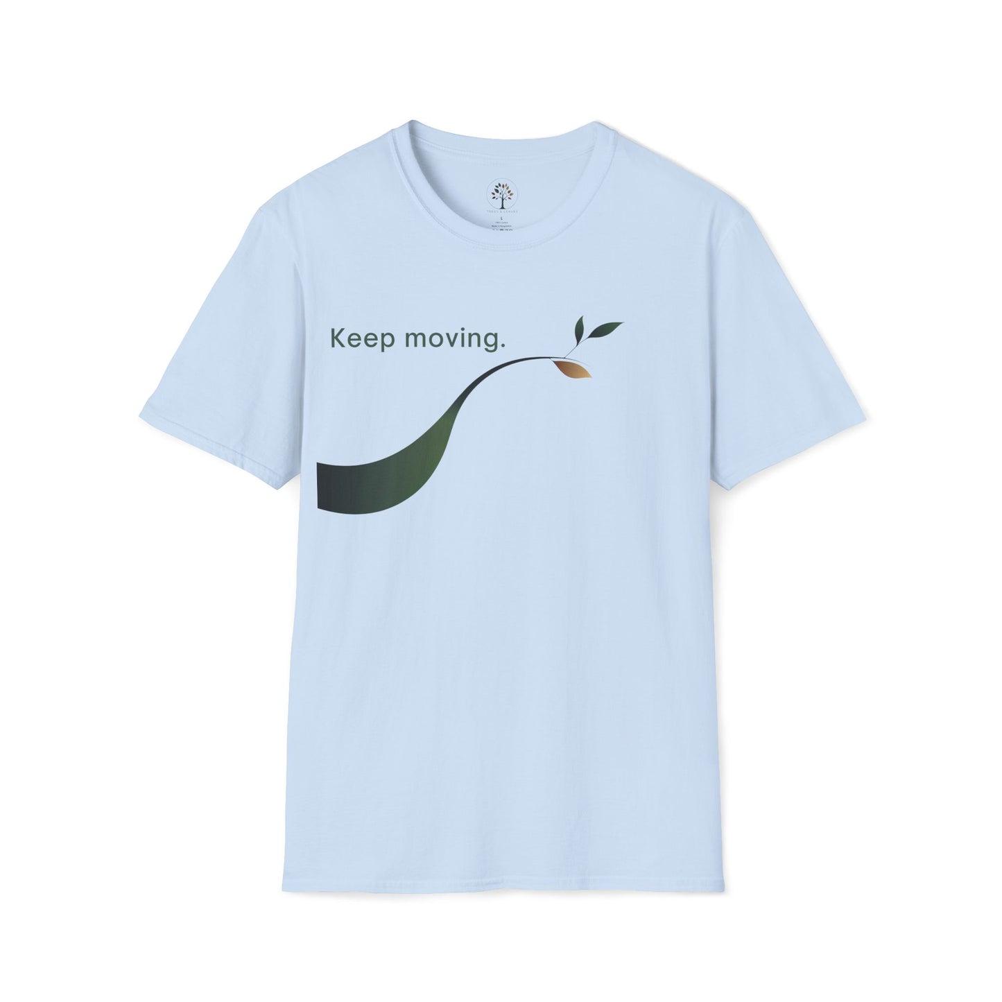 Light Blue | Keep Moving, front view