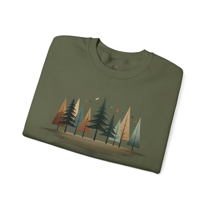 Military Green | Forest Rhythm Sweatshirt, folded view