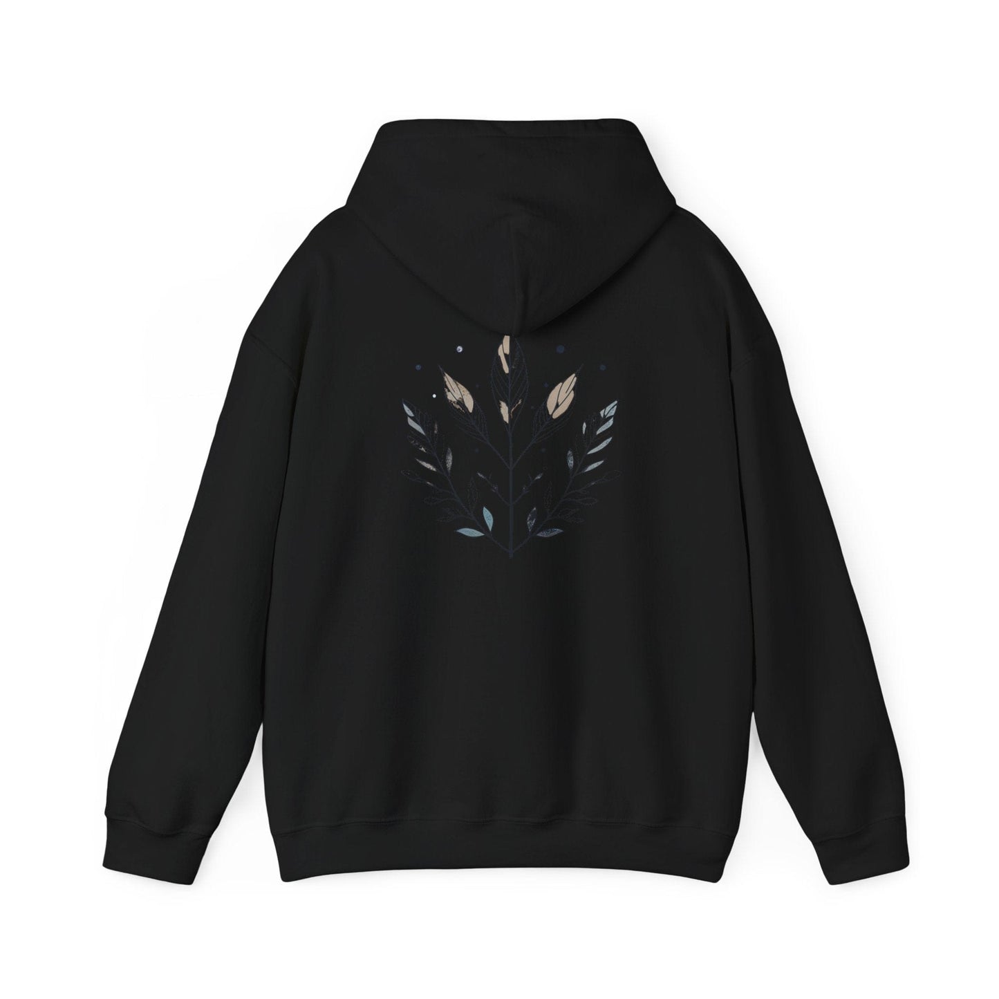 Black | Olive Grace Hoodie, back design view