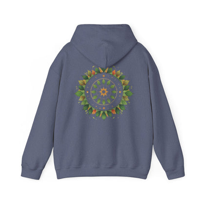 Heather Navy | Celestial Growth Hoodie, back design view